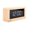 Karlsson [DL] Table Clock Boxed LED Light Wood Veneer