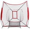 Baseball Practice Net Thrower Strike Zone W/ Portable Baseball Ball Caddy EZ Set