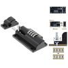 Burg Wächter 39400 110M 4DIAL COMBI LOCK BOLT 100CSB, Black
