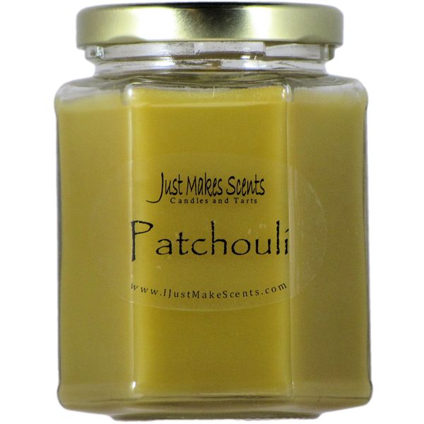 Patchouli Candle New Hexagon Jar by Just Makes Scents