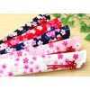 matumi Craft Hand Fan Holder 22 cm Sakura Pattern Navy Blue