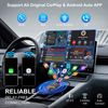 2in 1 Wired to Wireless CarPlay Android Auto Adapter for OEM Car Stereo With USB