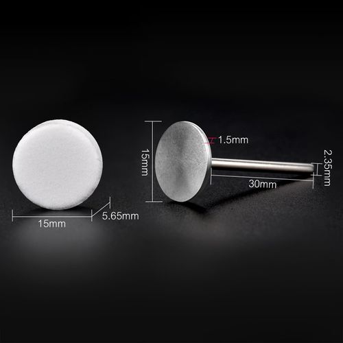 KADS 100Pcs Nail Nail Buffing Self-Adhesive Replaceable Sandpaper Polishing Files Sanding Pads with Stainless Steel Disc Drill Bit