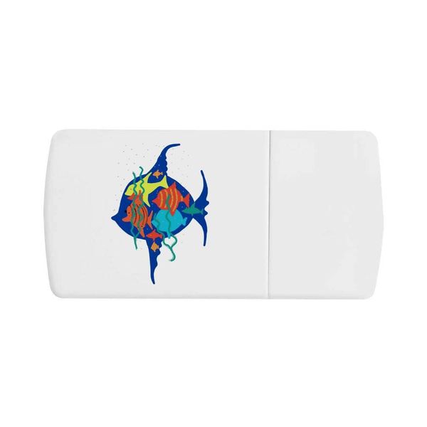 'Many Fish Within A Fish' Pill Box with Tablet Splitter (PI00029819)