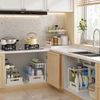 2 Pack  Under Sink Organizer 2-Tier Kitchen Bathroom Sink Organizers Storage