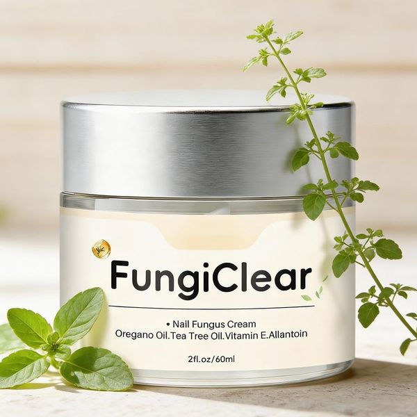 FungiClear Nail and Toenail Care Cream, 2.03fl.oz Nail Fungus Treatment ...