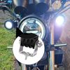 Biqing 2PCS Motorcycle Fog Light Bracket, Spot light Mounting Bracket Adjustable lighting angle Motorcycle Light Bar Mounts Silver