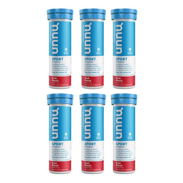 Nuun Hydration Drink Tab - Active - Fruit Punch - 10 Tablets - Case of 6