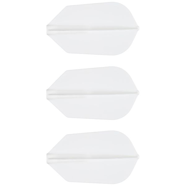 NineDartOut.us Cosmo Darts Fit Flight (Air) 3 Pack Slim Dart Flight (White)