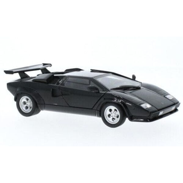 Lambo Countach LP 5000 S Black NEX Models Series 1/24 Diecast Model Car by Welly 24112W-BK