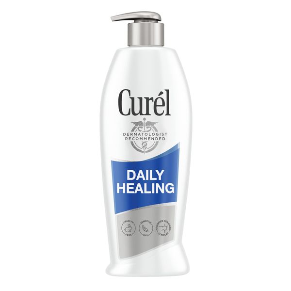 Curél Daily Healing Hand and Body Lotion, Moisturizer Nourishes Dry Skin with Advanced Ceramide Complex, Repairs Moisture Barrier, 13 Fl Ounces