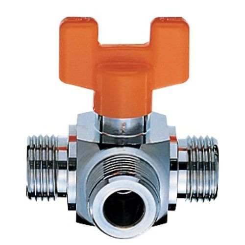 SANEI V63-13 Switchable Ball Valve, Water Flow Switching Type, Handle One-Touch Removable, Nominal 13
