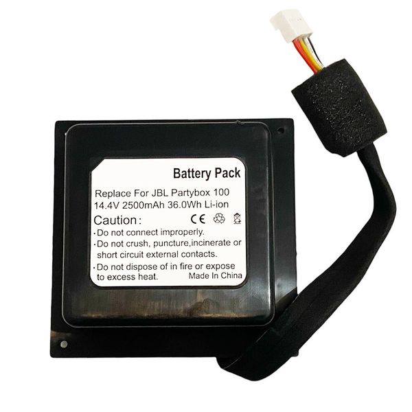 2500mAh SUN-INTE-260 Battery Replacement for JBL Partybox 100 Bluetooth Speaker