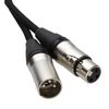 Braided XLR Microphone Patch Lead Durable Low Noise Tangle Free Cable Black 6m [6 metres]