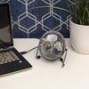 Schallen Mini Portable USB Powered Desktop Office Computer, PC, Mac, Laptop Cooling Desk Table Fan (Chrome)