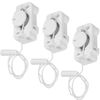Acmerota 6Pcs Side Pull Cord Switch 2A Recessed Pull Chain Cord Switch Side Action Pull Cord Light Switches On/Off Mini Pull Switch for Bathroom Light, Pendant Lights