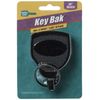 Super 48 Key-Bak Retractable Key Reel, 1 per Card, Black