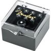 Fender パーツ Bridge Pin Set, Black with White Dot