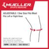 MUELLER Hybrid Wraparound Knee Support OSFM, Black