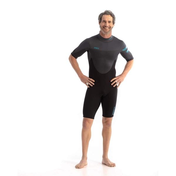 Jobe Men's Perth Shorty 3/2 mm Wetsuit, Gray, L