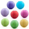 8 Assorted (Different) Color Chinese/japanese Paper Lanterns/lamps 12" Diameter