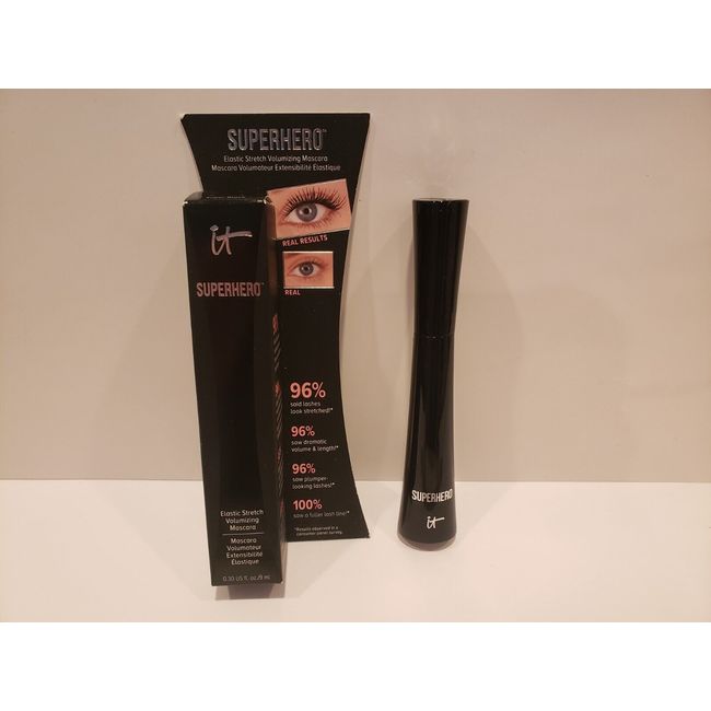 IT Cosmetics- Superhero Elastic Stretch Volumizing Mascara - Super Black - NIB