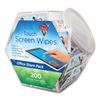 Falcon Dust-Off Touch Screen Wipes, Office Share Pack, 200/Pack (DMHJ)