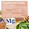 120 Caps Triple Magnesium Complex Supplement - Mag Glycinate, Citrate, Malate