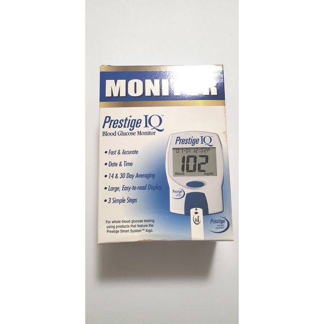 New Old Stock Prestige IQ Smart System Blood Glucose Monitor Meter.