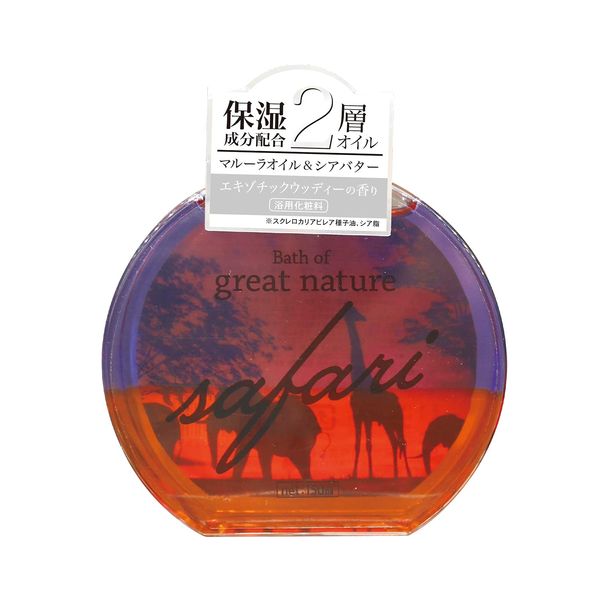 Kiyang Insect Chrysanthemum, Bath Oil, Bath of Great Nature, Safari, Exotic Woody Scent, 5.3 fl oz (150 ml), Size (W x D x H): Approx. 3.3 x 1.2 x 3.8 inches (8.4 x 3.1 x 9.6 cm)