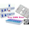 Seven Day AM and PM Pill and Tablet Storage Box with compartments (Single)