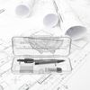 STOBOK Compass, 7-Piece Math Set, School Compass, Math Kompas, Straight Ruler, Triangular Ruler, Semicircle Protractor, Eraser, Refill, Drafting, Drawing Tool, Geometry, Students, Stationary Supplies,