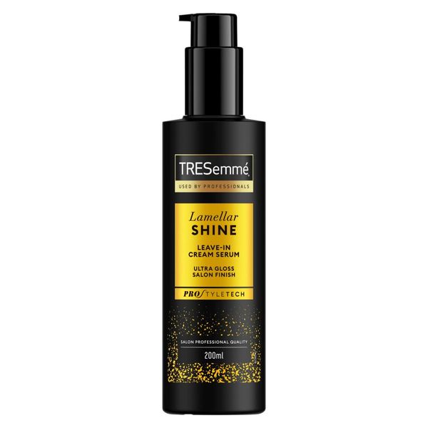 TRESemmé Lamellar Shine Leave-In Cream Hair Serum with patented Lamellar Technology hair treatment for an ultra-glossy salon finish 200 ml