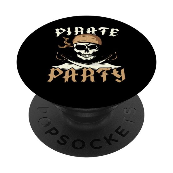 Pirate Party Eye Patch Sailing Ocean Pirate Lover PopSockets Swappable PopGrip