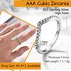 PROSILVER Stacking Rings Cubic Zirconia Wishbone Ring Womens Silver Toe Ring