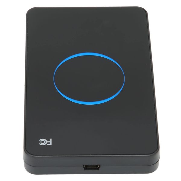 FOLOSAFENAR USB NFC Reader,ID Card Reader Beautiful Acrylic Shell Material with Buzzer Design,Plug And Play Badge Reader with LED Light,For Android Operating System