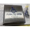 WIKK 77489,  "PUSH TO OPEN" Switch With Legend, Logo, and Braille, 4.5" x 4.5"