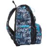 Seven Foldable Backpack, Handwritten, Turquoise, Double Compartment, School and Travel
