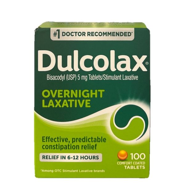 Dulcolax Overnight Laxative 100 Coated Tablets EXP 3/2027