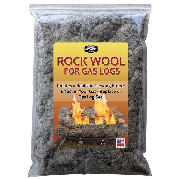 Midwest Hearth Rock Wool for Gas Log - 6 oz. Bag