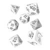 Q-Workshop Bright Llama Dice Set (White & Black)