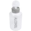 Liquid Push Down Alcohol Dispenser- Clear Bottle- Labeled - 9 Oz Bottle