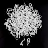 NiceLand 100pcs White Plastic Curtain Hooks for Door/Window Curtains