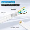 GeeekPi 4-Pack Snagless Short Shielded Cat6A Ethernet Cable (0.2M)