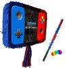 Games Console Pinata with stick and blindfold