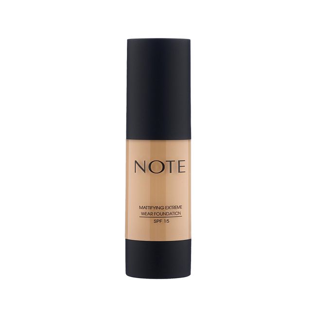 Note Cosmetique Mattifying Extreme Wear Mat Bitişli SPF 15 Kapatıcı Fondöten, 03 Medium Beige