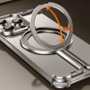 fonefunshop Alloy Corner Pad Camera Protector Compatible With iPhone 15 Pro Premium Bronze Metal