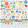 Make A Wish Birthday Boy Cardstock Stickers 12"X12"-Elements