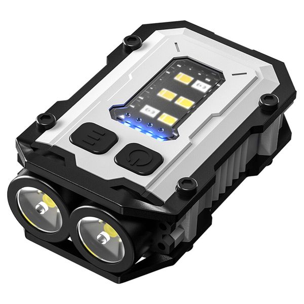 Rechargeable LED COB Lamp Mini Keychain Flashlight Pocket EDC Torch Light Work