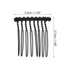 VOCOSTE Non Slip Hair Side Comb Accessories Metal Black Hair Side Comb Retaining Hair Clips 3.3cm 12pcs